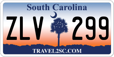 SC license plate ZLV299
