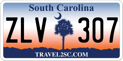 SC license plate ZLV307