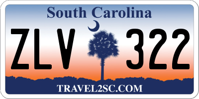 SC license plate ZLV322