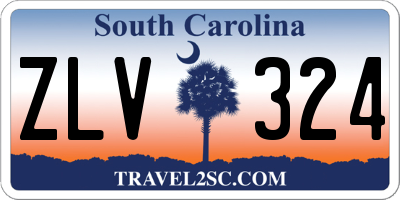 SC license plate ZLV324