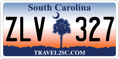 SC license plate ZLV327