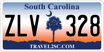 SC license plate ZLV328