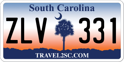 SC license plate ZLV331