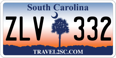 SC license plate ZLV332