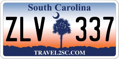 SC license plate ZLV337