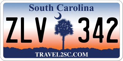 SC license plate ZLV342