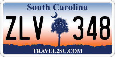 SC license plate ZLV348