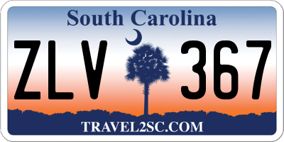 SC license plate ZLV367