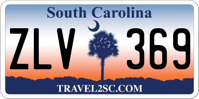 SC license plate ZLV369