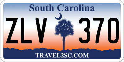 SC license plate ZLV370