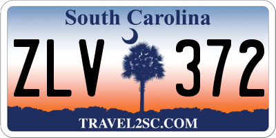 SC license plate ZLV372