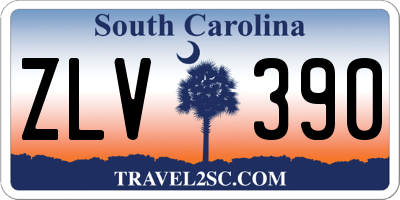 SC license plate ZLV390