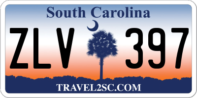 SC license plate ZLV397