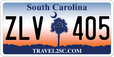 SC license plate ZLV405