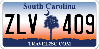 SC license plate ZLV409