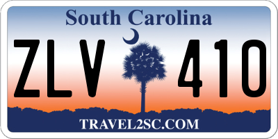 SC license plate ZLV410