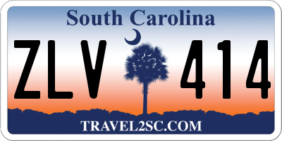 SC license plate ZLV414