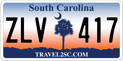 SC license plate ZLV417