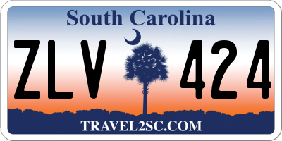 SC license plate ZLV424