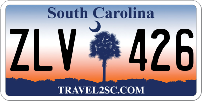SC license plate ZLV426