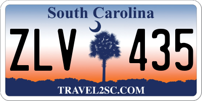 SC license plate ZLV435