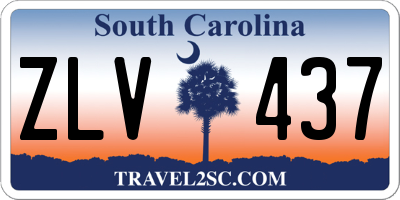 SC license plate ZLV437
