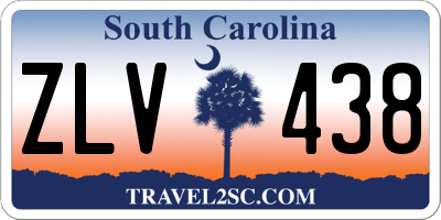 SC license plate ZLV438
