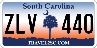SC license plate ZLV440