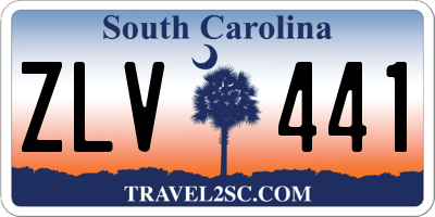 SC license plate ZLV441