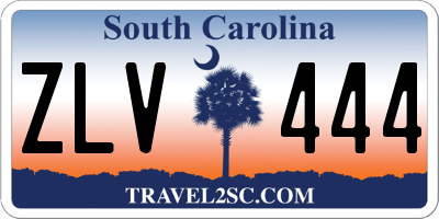 SC license plate ZLV444