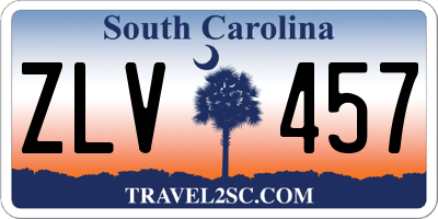 SC license plate ZLV457