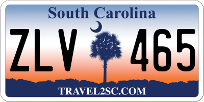 SC license plate ZLV465