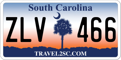 SC license plate ZLV466