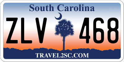 SC license plate ZLV468