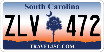 SC license plate ZLV472