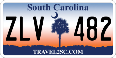 SC license plate ZLV482