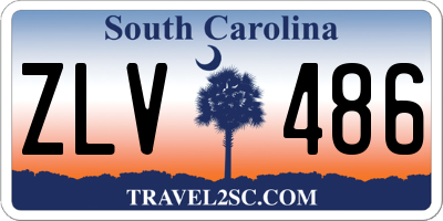 SC license plate ZLV486