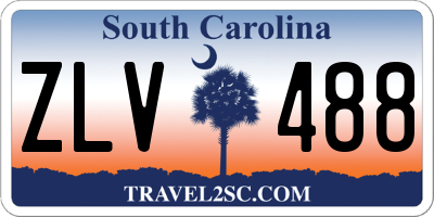 SC license plate ZLV488