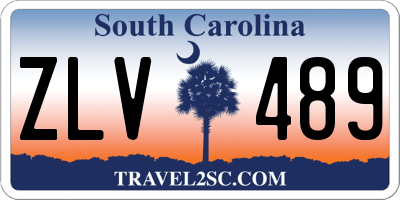 SC license plate ZLV489