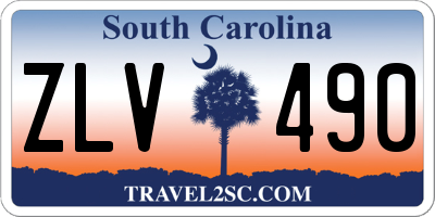 SC license plate ZLV490