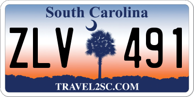 SC license plate ZLV491