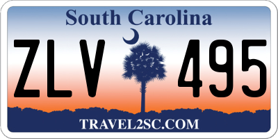 SC license plate ZLV495