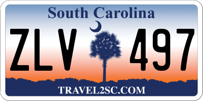SC license plate ZLV497