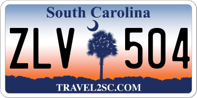 SC license plate ZLV504