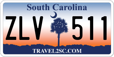 SC license plate ZLV511