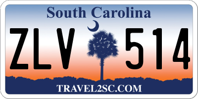 SC license plate ZLV514
