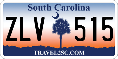 SC license plate ZLV515