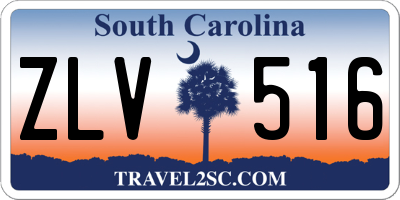 SC license plate ZLV516