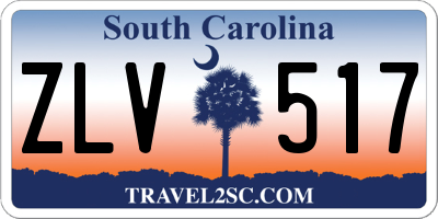 SC license plate ZLV517