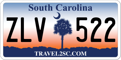 SC license plate ZLV522